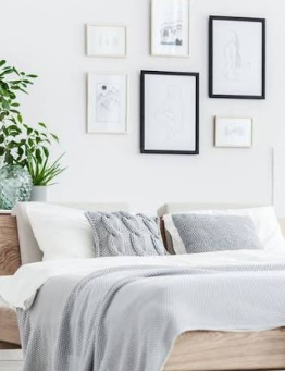 Bright, fresh clean bedroom